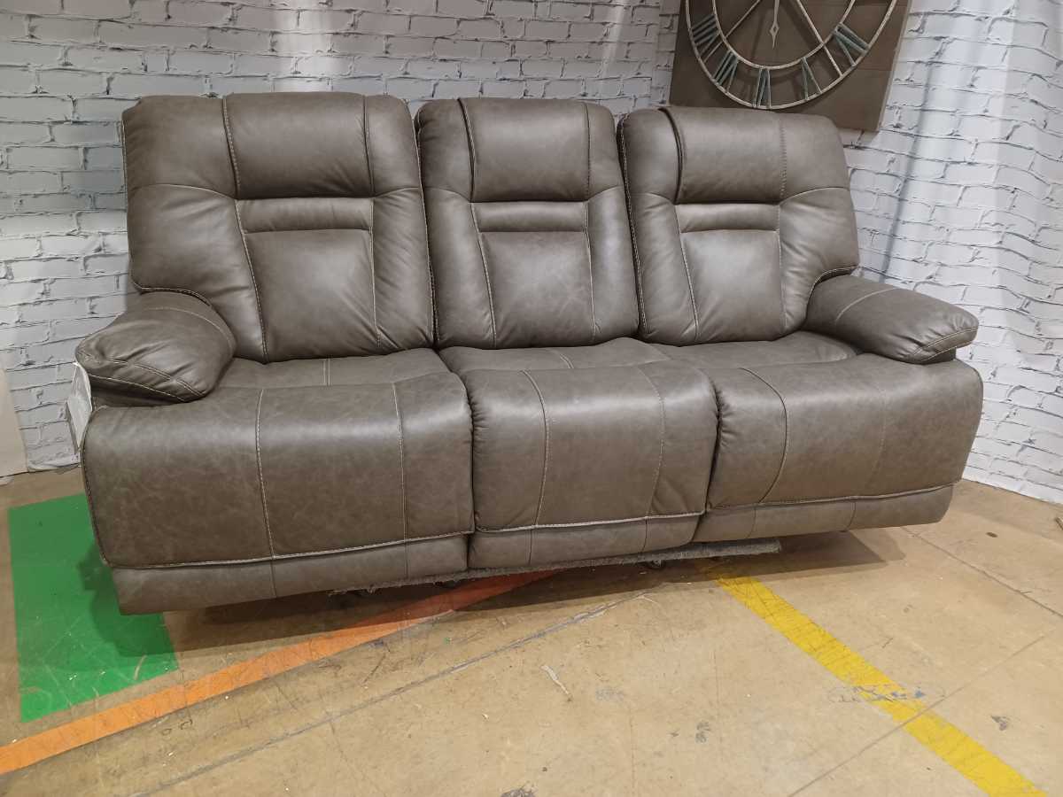 Wurstrow Power Reclining Sofa with Adjustable Headrest - Smoke - Gallery Image 2